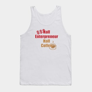 Half Human Half Coffee Tank Top